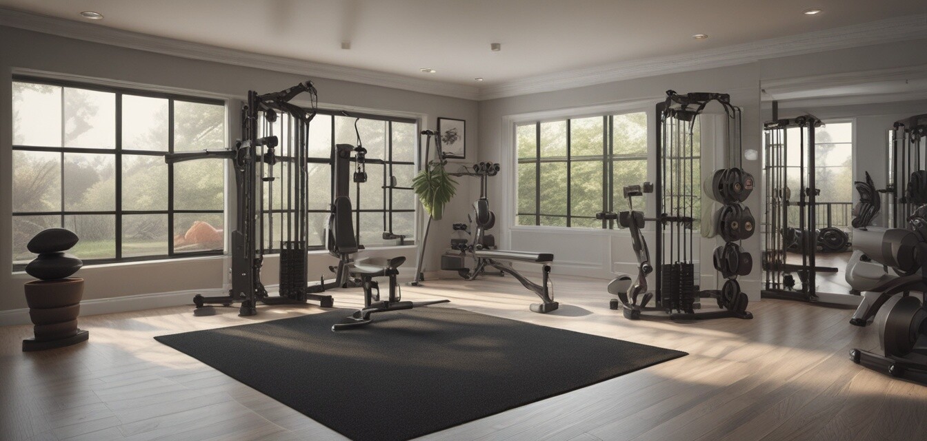 Home gym layout diagram