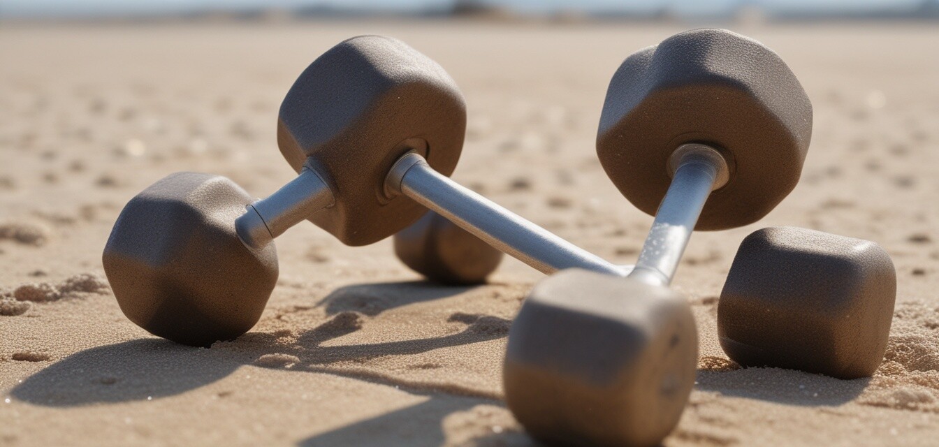 Homemade dumbbells